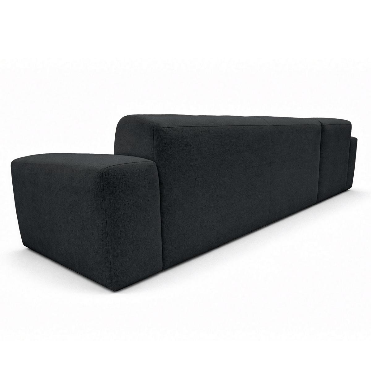 ECKSOFA L Form Corlu Schwarz 310/165/78 cm – stilvolle kleine Eckcouch Links - Schwarz, Kunststoff/Textil (310/165cm) - AX Living