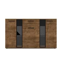 SIDEBOARD Formilo Lefkas Eiche 140,4/80/40,2 cm – Kommode mit Schublade - Braun, Holzwerkstoff/Kunststoff (140/80/40cm) - AX Living