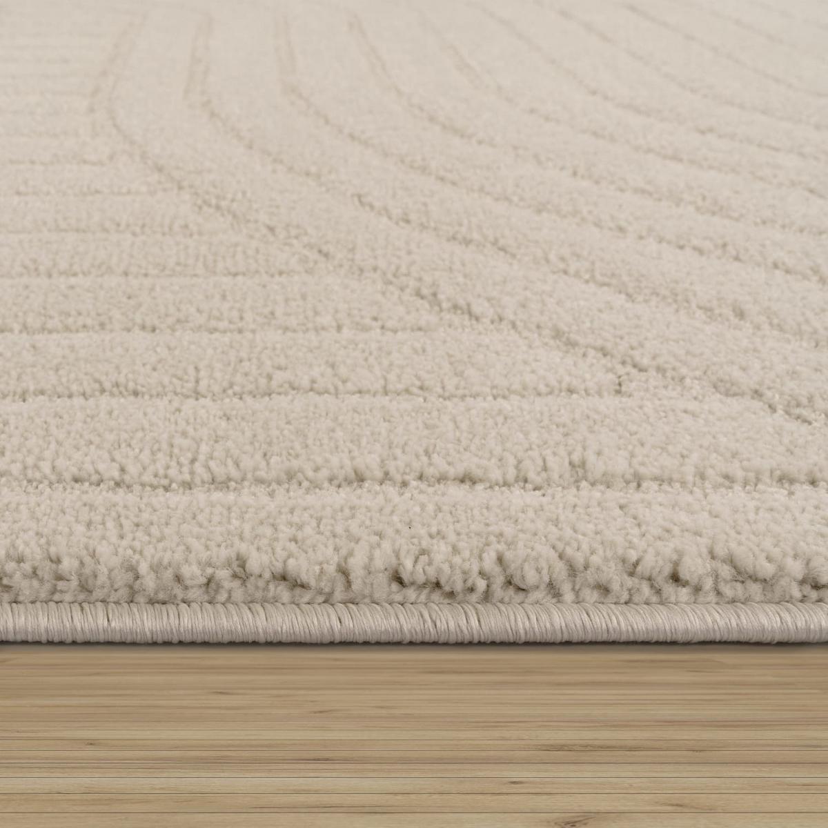 KURZFLORTEPPICH, einfarbig, Florhöhe 14 mm, Creme, 200 x 280 cm - Beige, Textil (280/200cm) - KADIMA DESIGN
