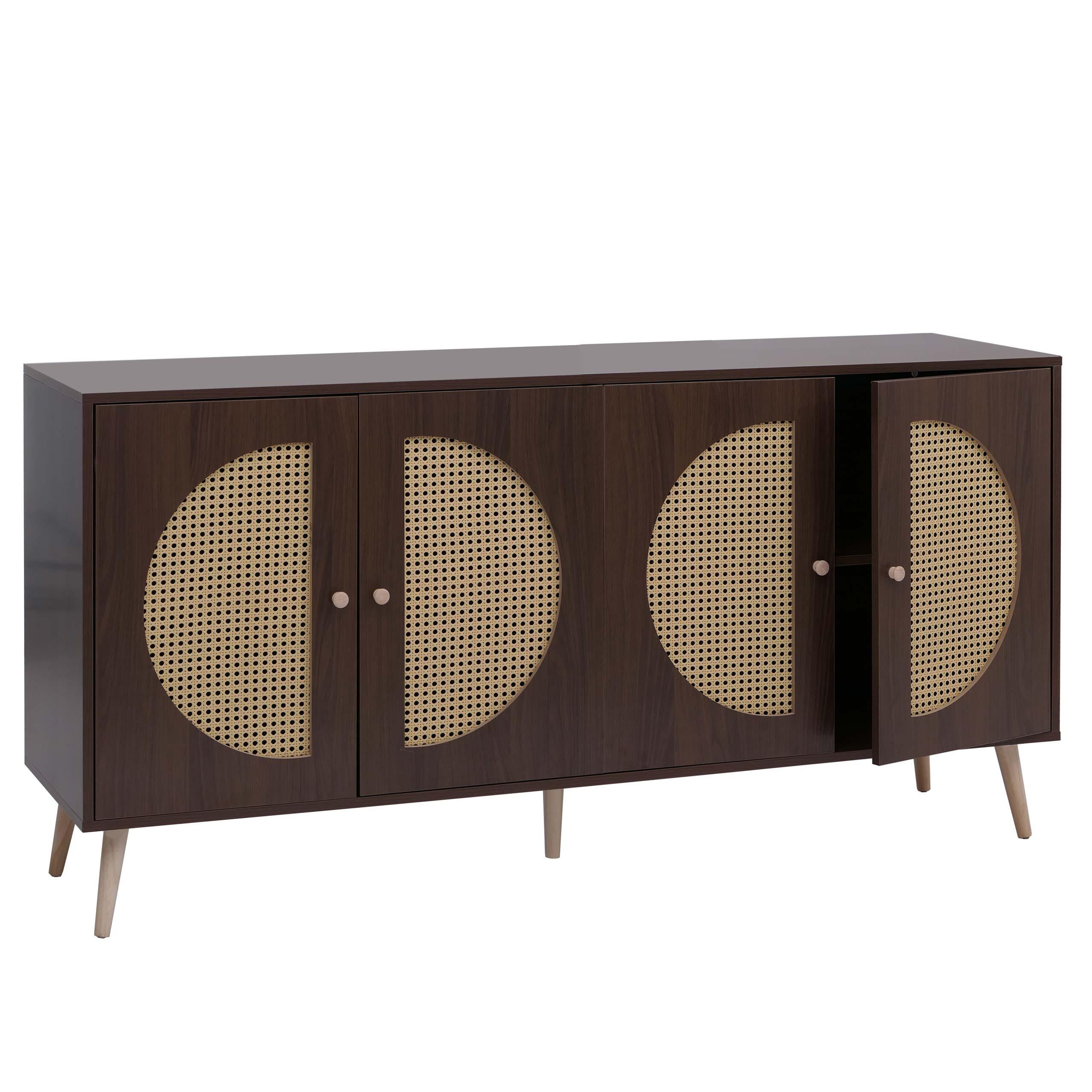 SIDEBOARD Walnuss Dekor - Walnussfarben, Holz (160/80/40cm) - MCW