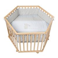 LAUFGITTER 6-eckig Liebhabär - Naturfarben, Holzwerkstoff (118.5/72.5/103.5cm) - Roba