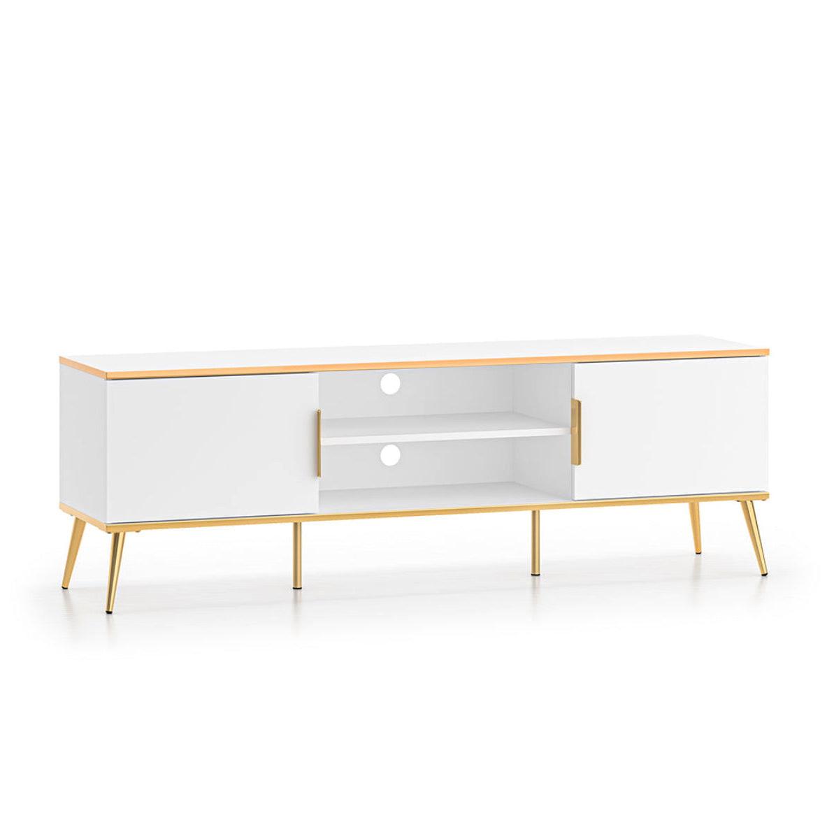 TV-MÖBEL Zora Weiß - Weiß, Holzwerkstoff (160/53/40cm) - Petits-meubles