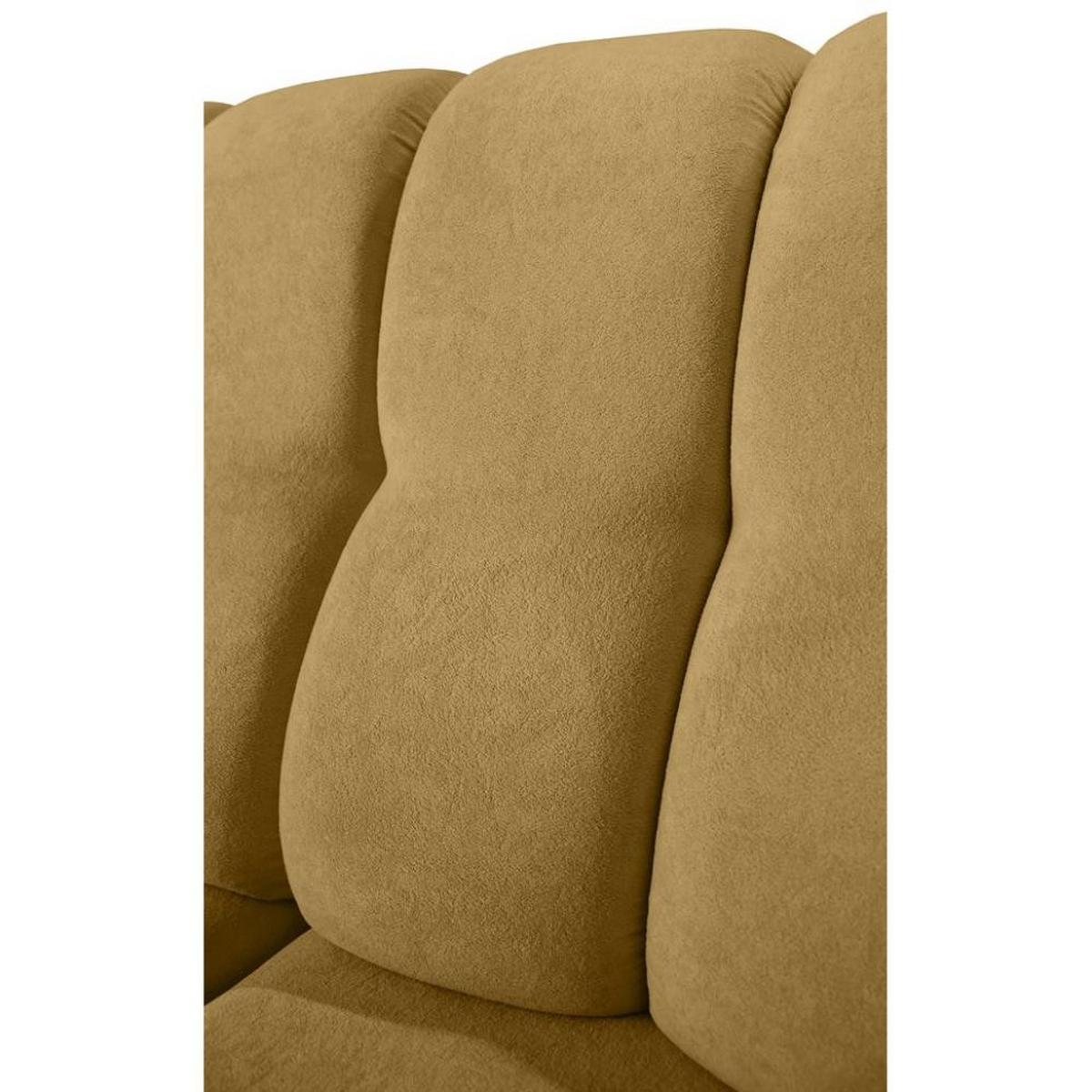 ECKSCHLAFSOFA Zoja links gelb - Gelb/Schwarz, Textil (261/193cm) - Beautysofa