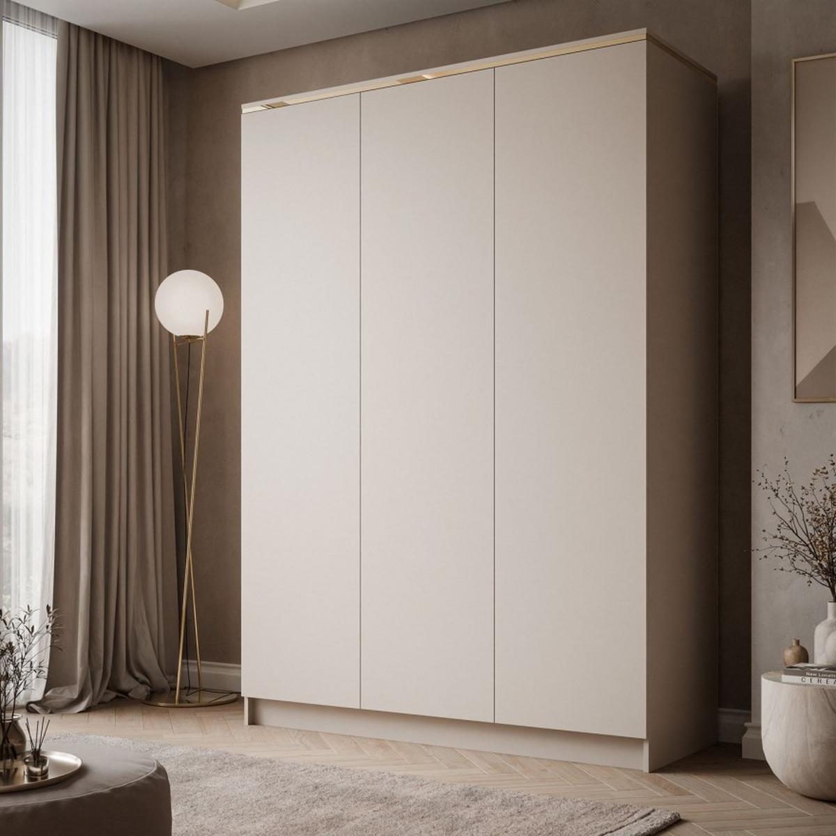 KLEIDERSCHRANK AURORA KASCHMIR 3D - Kaschmir, Holzwerkstoff (150/213/55cm) - Lookway