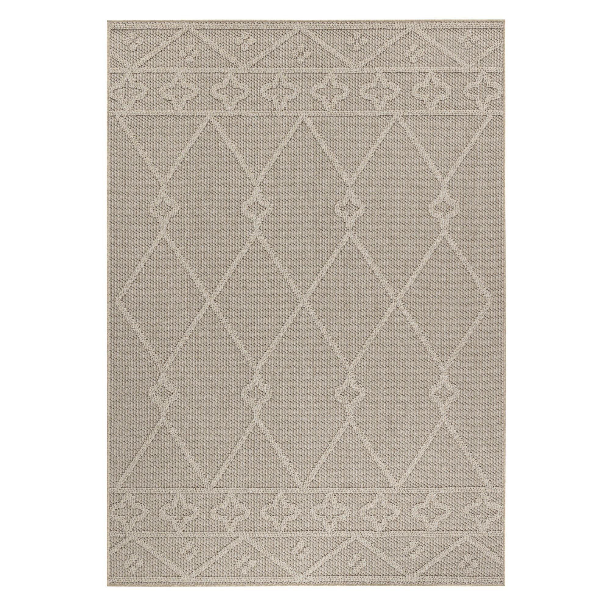 TEPPICH Outdoor IMST in Beige, im Berber-Stil, 80 x 150 cm - Beige, Textil (80/150cm) - KADIMA DESIGN