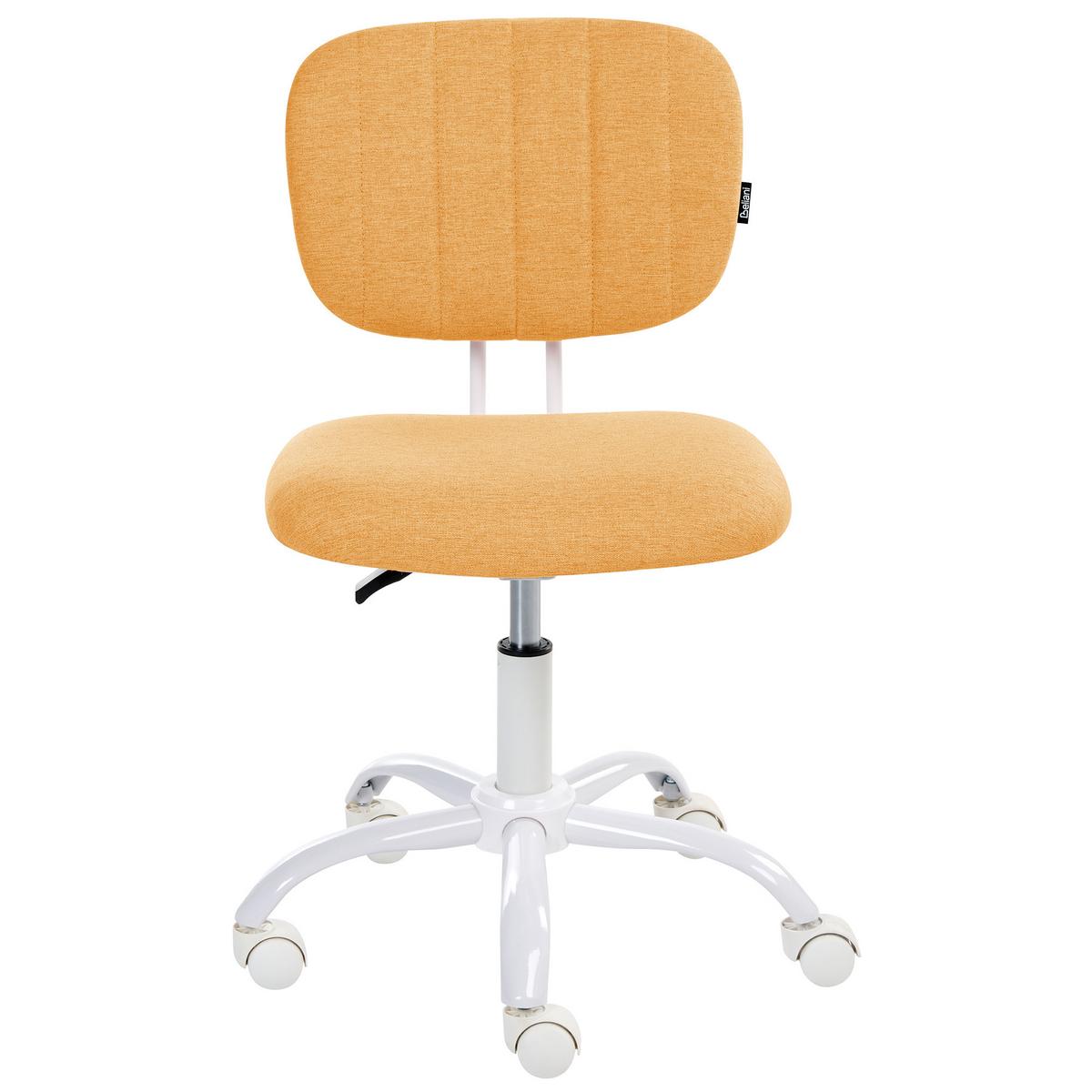 SCHREIBTISCHSTUHL Stoff Orange Bubbly - Orange, Textil (52/78/52cm) - Beliani