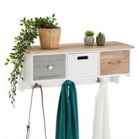 WANDGARDEROBE SALVA weiß - Weiß, Holz (73/28/25cm) - CARO-Möbel