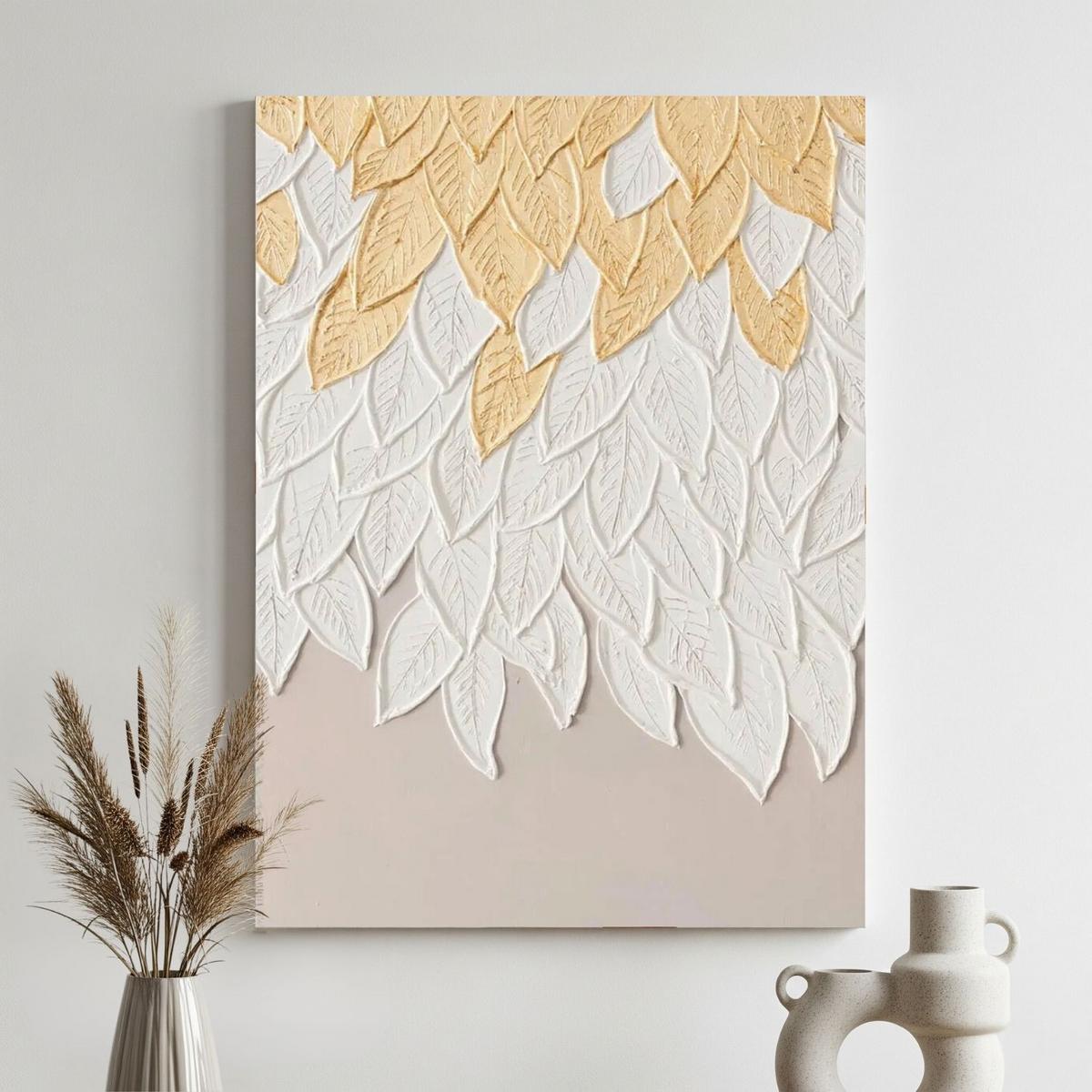 ACRYLBILD HANDGEMALT 60/90 cm - Beige/Weiß, Holz/Textil (60/90cm) - KUNSTLOFT