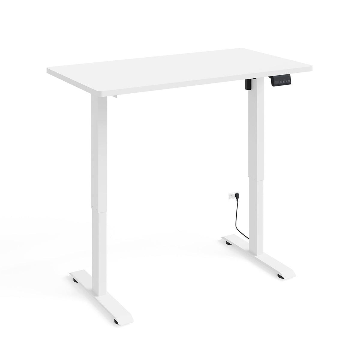 SCHREIBTISCH Ergo Mattweiß - Weiß, Holzwerkstoff (120/65/73cm) - Petits-meubles