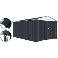 METALL-GARAGE PVC houston - Grau, Metall (570/310/570cm) - Habitat Garten