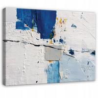 LEINWANDBILD Abstrakt Morceau Grau 100x70 cm - Multicolor, Holzwerkstoff (100/70cm) - Wallarena