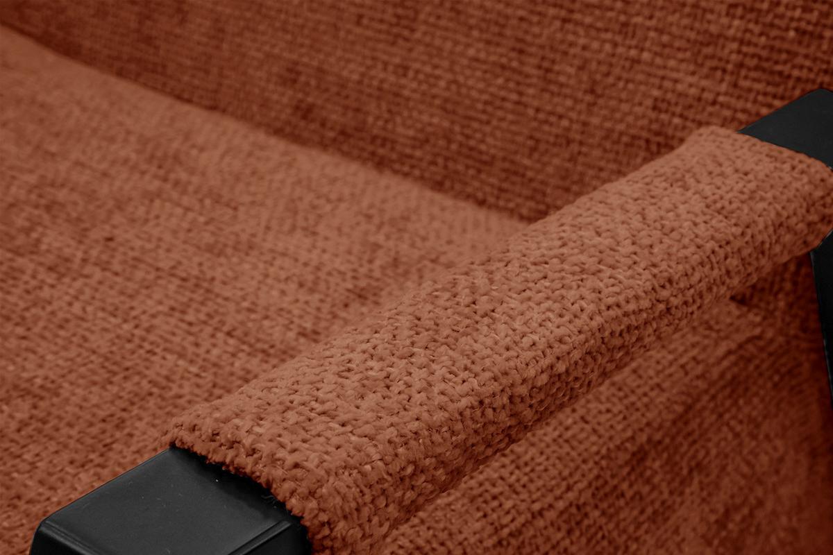 SESSEL KOBE, dunkelorange - Dunkelorange/Schwarz, Holz/Textil (72/76/90cm) - Wozimo
