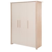 KLEIDERSCHRANK Momo 3-türig - Kaschmir, Holz/Holzwerkstoff (118/190/52cm) - Roba