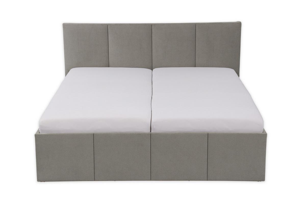 POLSTERBETT Dalas Granitgrau 160 x 200 x 40 cm Bettkasten Mit hochwertiger Matratze H3 (bis 120 kg) und Lattenrost - Grau, Holz (160/200cm) - Halmon Schlafkomfort Betten 