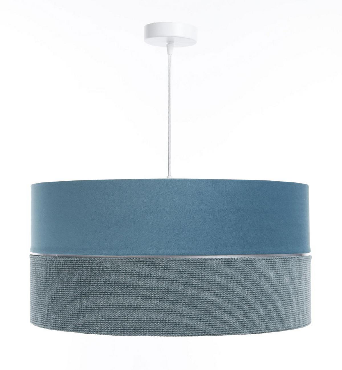 HÄNGELEUCHTE Blau 60/30 cm - Blau/Silberfarben, Kunststoff (60/1/30cm) - ONZENO