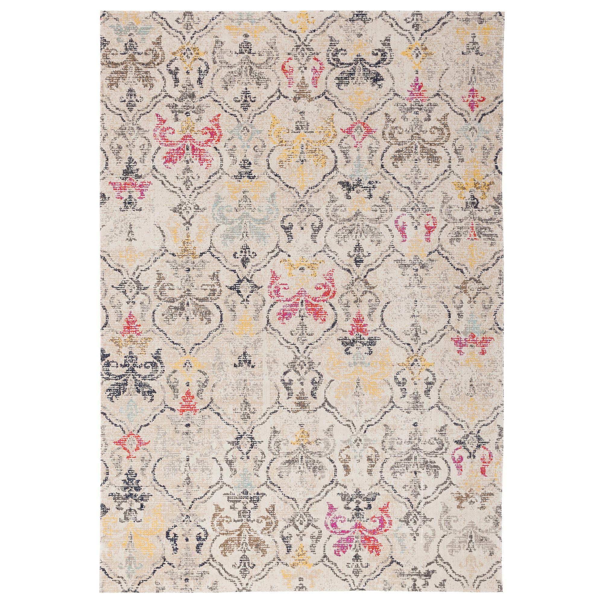 KURZFLOR DESIGNER TEPPICH MODERN VINTAGE ORIENT MUSTER - Creme, Textil (140/200cm) - Pergamon
