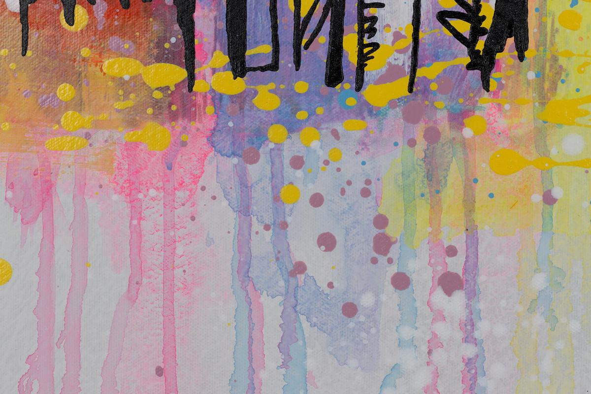 ACRYLBILD HANDGEMALT 120/60 cm - Multicolor/Grau, Holz/Textil (120/60cm) - KUNSTLOFT