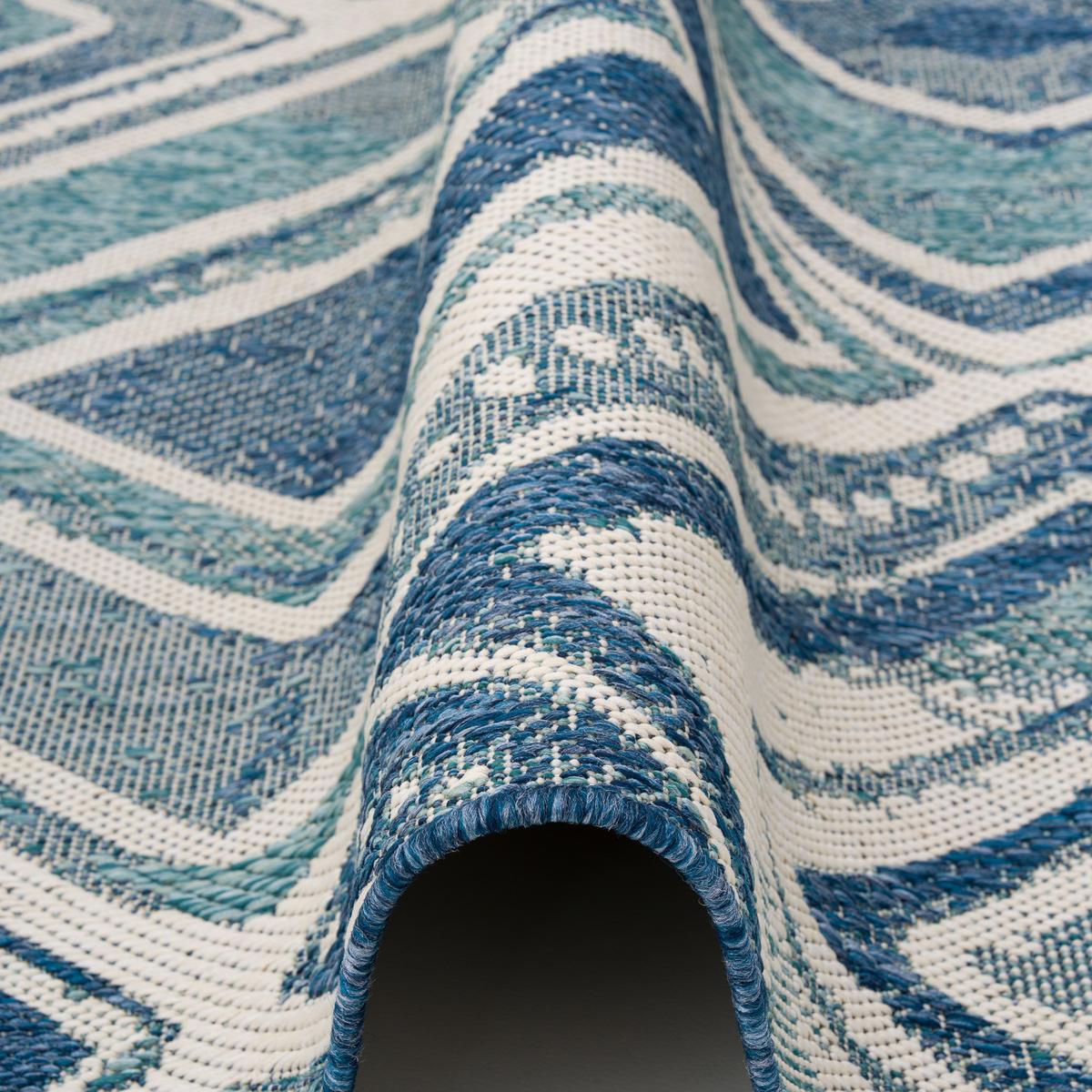 IN- UND OUTDOOR TEPPICH CARPETTO - Petrol, Textil (200/285cm) - Pergamon