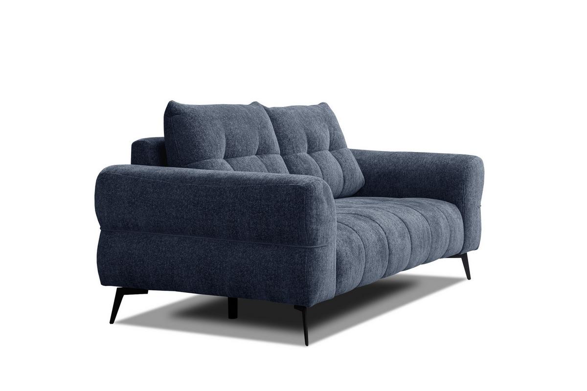 SOFA SALVINI 3-Sitzer, dunkelblau - Dunkelblau, Holz/Textil (237/88/99cm) - Wozimo
