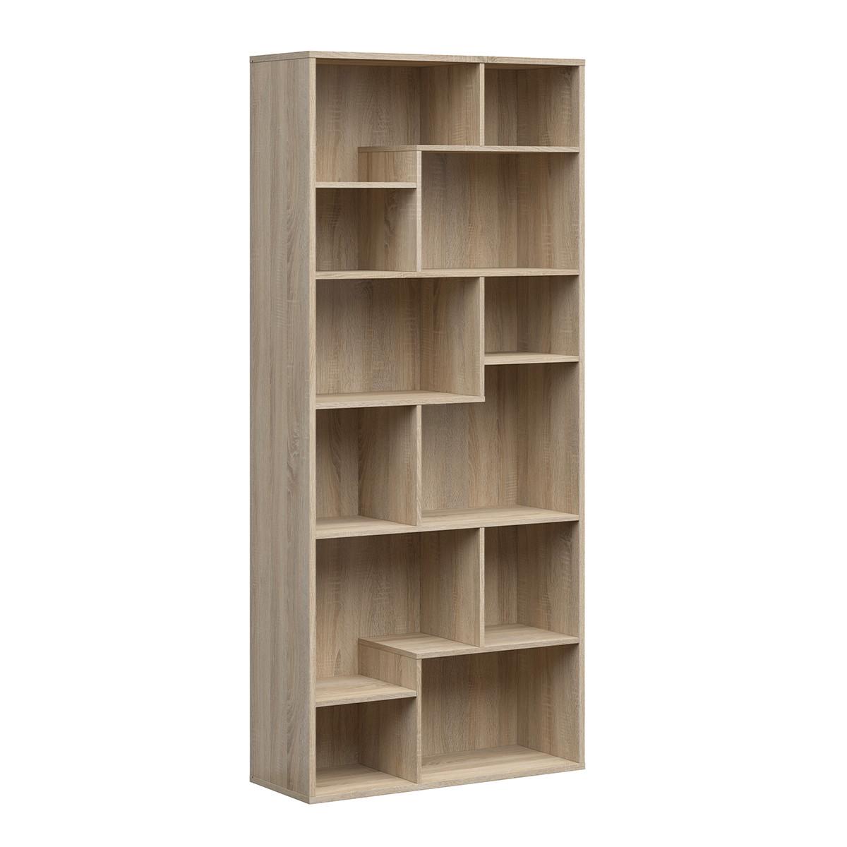 BÜCHERREGAL Edwin Holz - Hellbraun, Holzwerkstoff (87.5/197/33.5cm) - Petits-meubles
