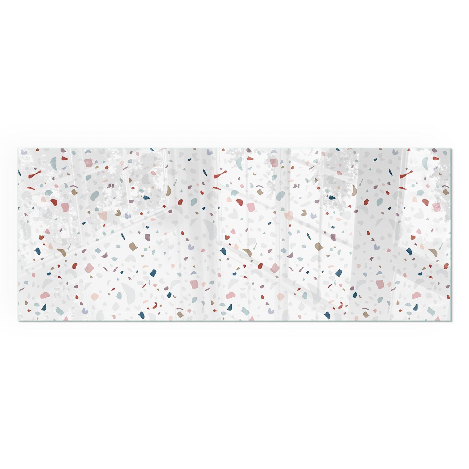GLASPLATTE für Kamin 125x50 cm - Weiß, Glas (125/50/0.4cm) - TULUP