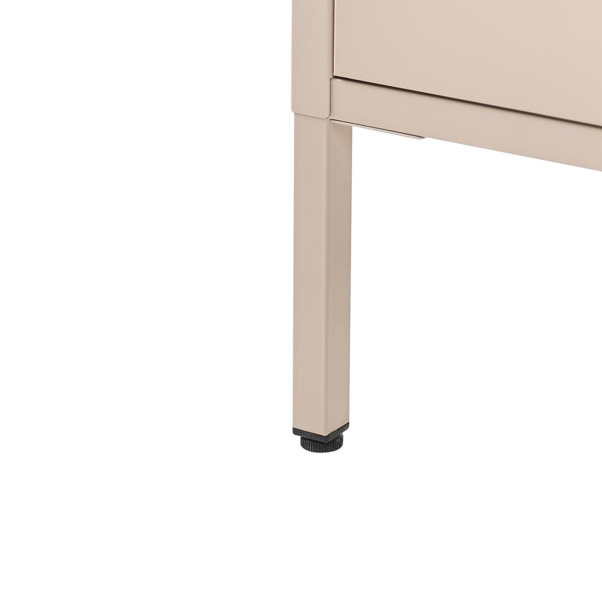 KOMMODE Metall Beige Enago - Beige, Metall (80/102/40cm) - Beliani