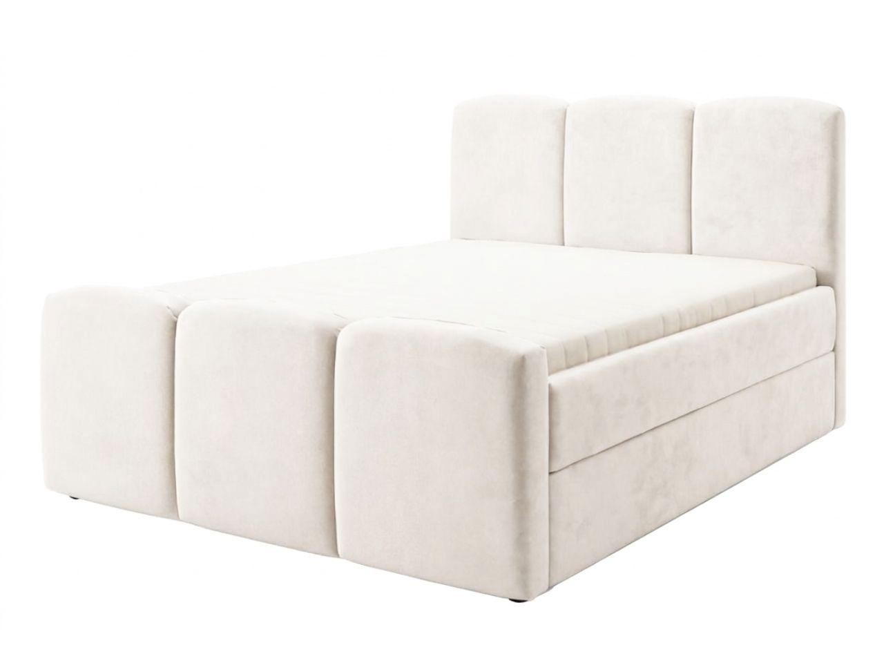 BOXBETT Campi 160x200 Creme - Creme, Holz/Textil (160/200cm) - Graingold