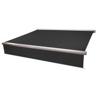 KASSETTEN-MARKISE VOLANT AUSFAHRBAR Anthrazit - Anthrazit, Textil (450/15/300cm) - MCW