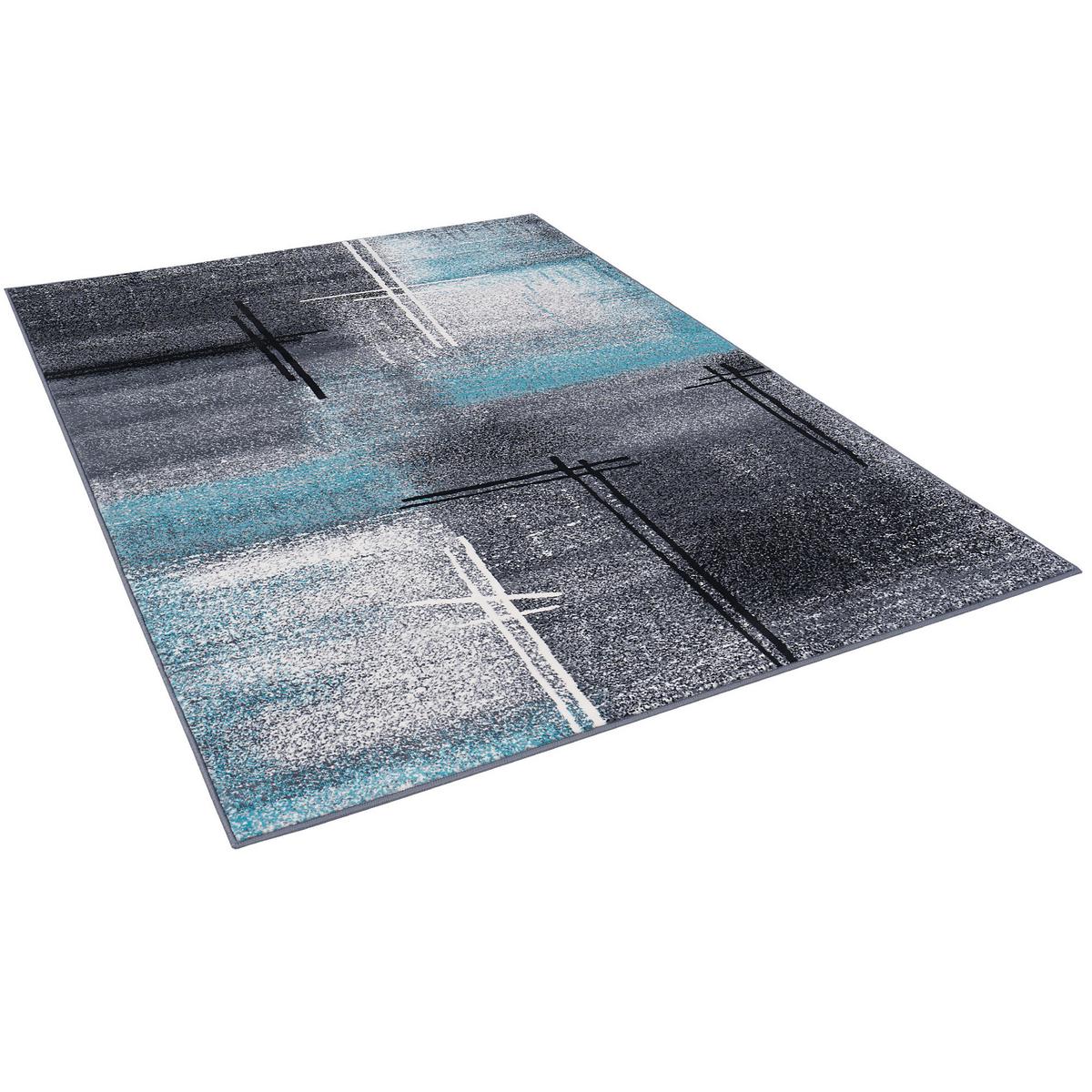 DESIGNER TEPPICH BRILLIANT VERLAUF - Blau, Textil (80/150cm) - Pergamon