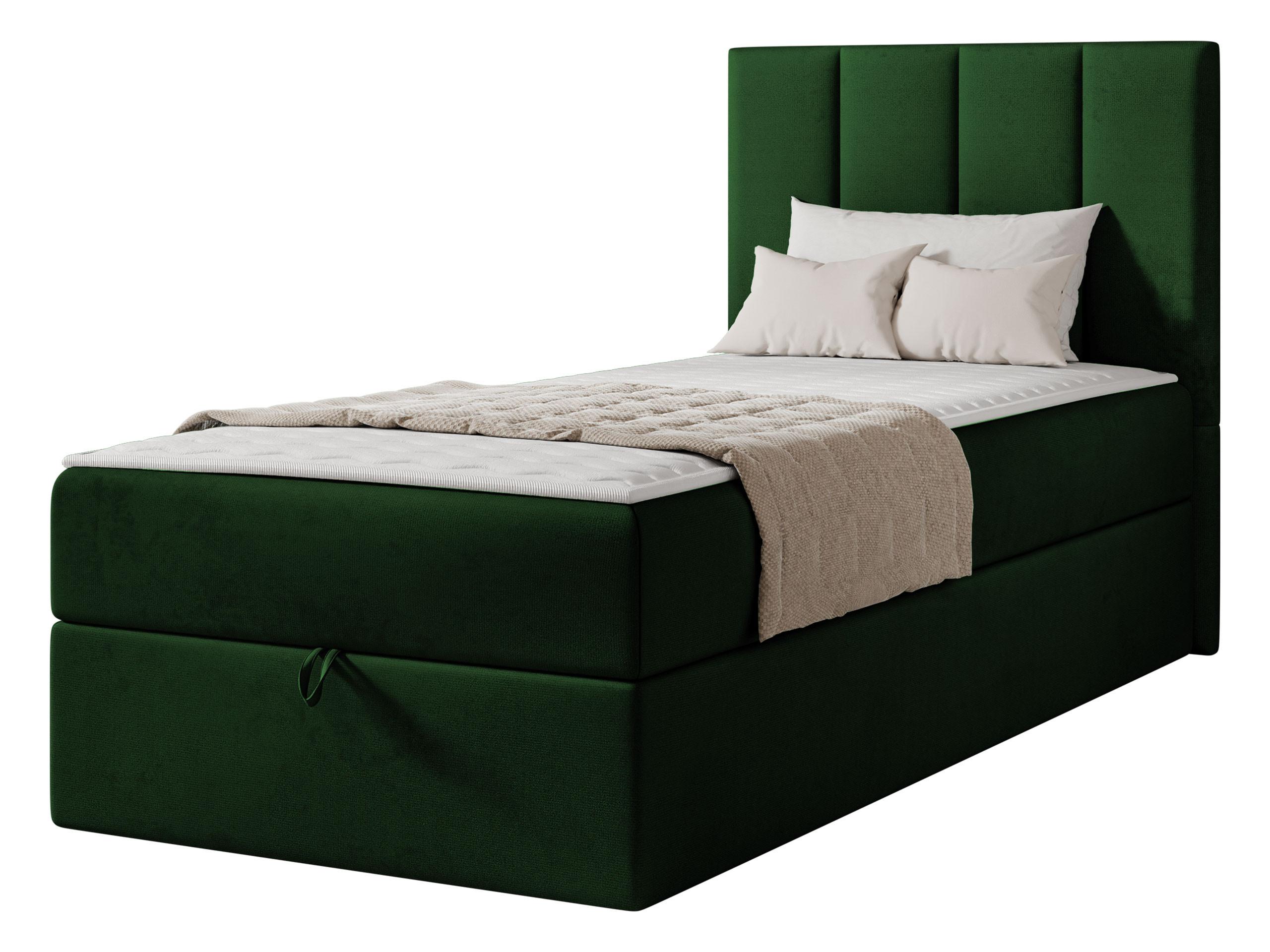 BOXBETT Rebos Single - H3 - Grün, Holz/Textil (80/200cm) - MIRJAN24
