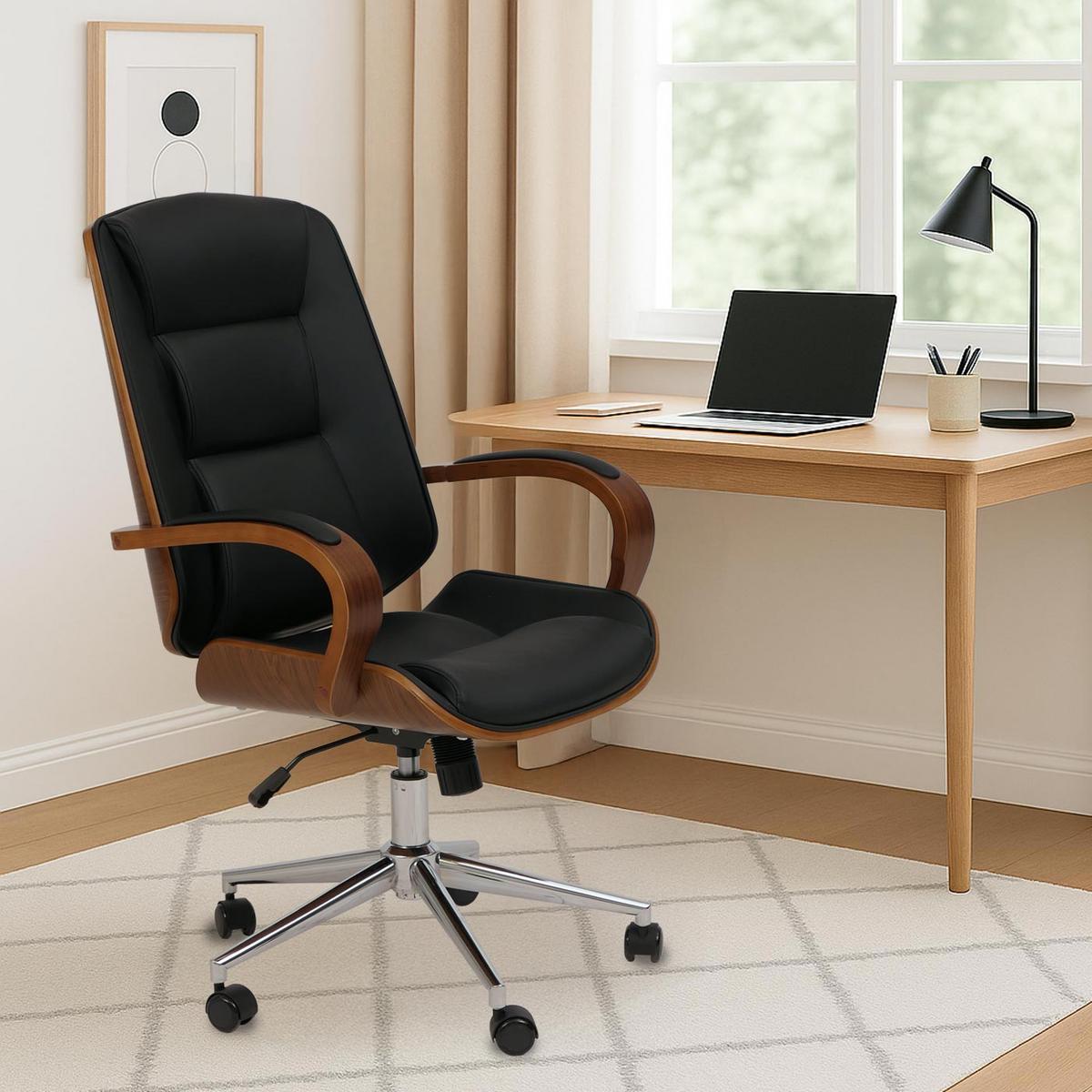BÜROSTUHL Schwarz - Schwarz, Textil (61/110/74cm) - MCW