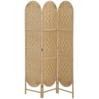 PARAVENT Papierseil Natur - Naturfarben, Holz/Papier (1.8/170/120cm) - HOMCOM