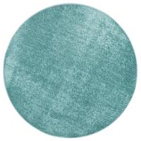 HOCHFLOR VELOURS TEPPICH LUNA RUND - Mintgrün, Textil (200/200cm) - Snapstyle