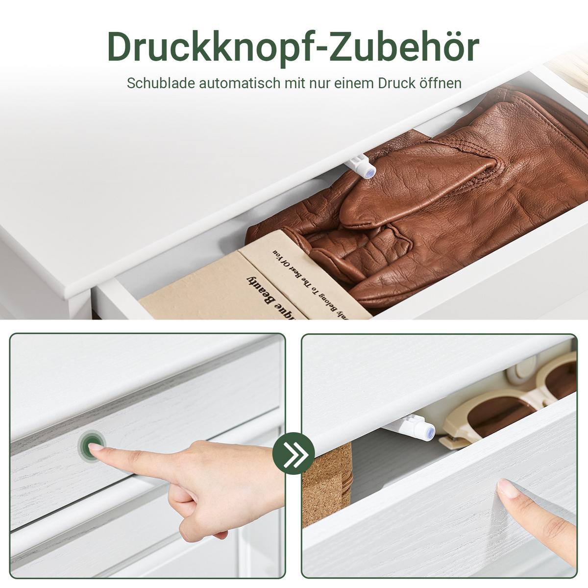 SCHUHSCHRANK mit 2 Klappen, Weiß 75x96x24cm - Weiß, Holzwerkstoff (75/96/24cm) - SoBuy