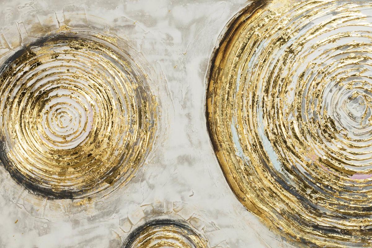 ACRYLBILD HANDGEMALT 120/60 cm - Braun, Holz/Textil (120/60cm) - KUNSTLOFT