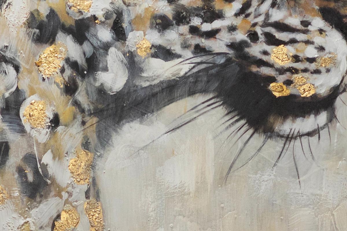ACRYLBILD HANDGEMALT 62,5/122,5 cm - Schwarz, Holz/Textil (62.5/122.5cm) - KUNSTLOFT