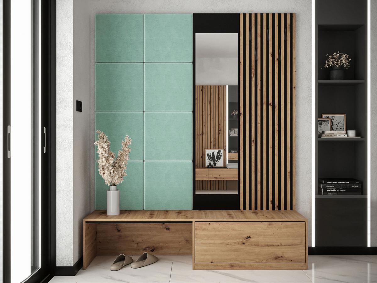 GARDEROBE Premium - Hellgrün, Holzwerkstoff (172/205/42cm) - MIRJAN24