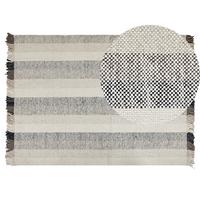 KURZFLOR-TEPPICH Emirler 200/140 cm - Weiß, Textil (140/200cm) - Beliani