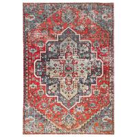 KURZFLOR DESIGNER TEPPICH MODERN VINTAGE ORIENT MUSTER - Blau, Textil (120/170cm) - Pergamon