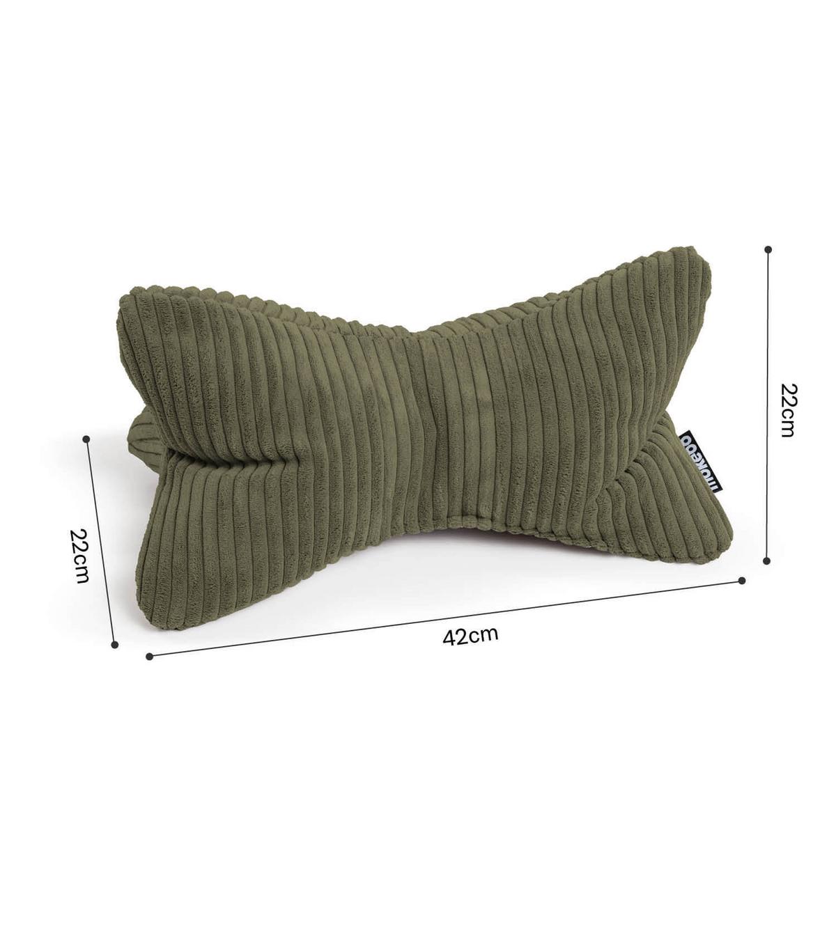 NACKENKISSEN Der Leseknochen - Grün, Textil (42/22cm) - Mokebo