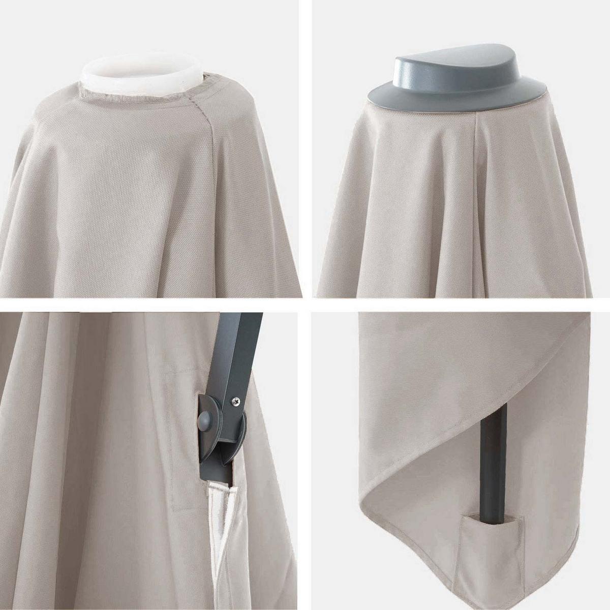 ERSATZ-BEZUG FÜR SCHIRM Ecru - Ecru, Textil (295/295cm) - MCW