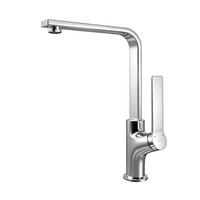 KÜCHENARMATUR mit 360° Drehbar Edelstahl Einhebelmischer Chrom - Chromfarben, Metall (22.5/10.1/30.3cm) - EMKE