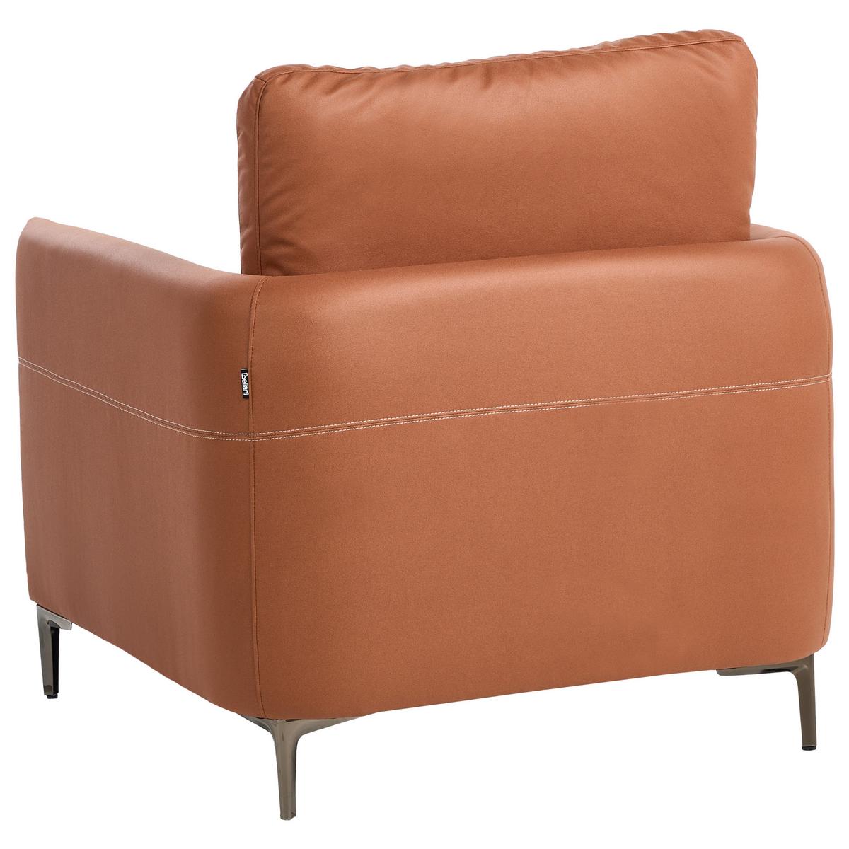 SESSEL Stoff Goldbraun Cilens - Goldfarben, Textil/Metall (85/90/82cm) - Beliani