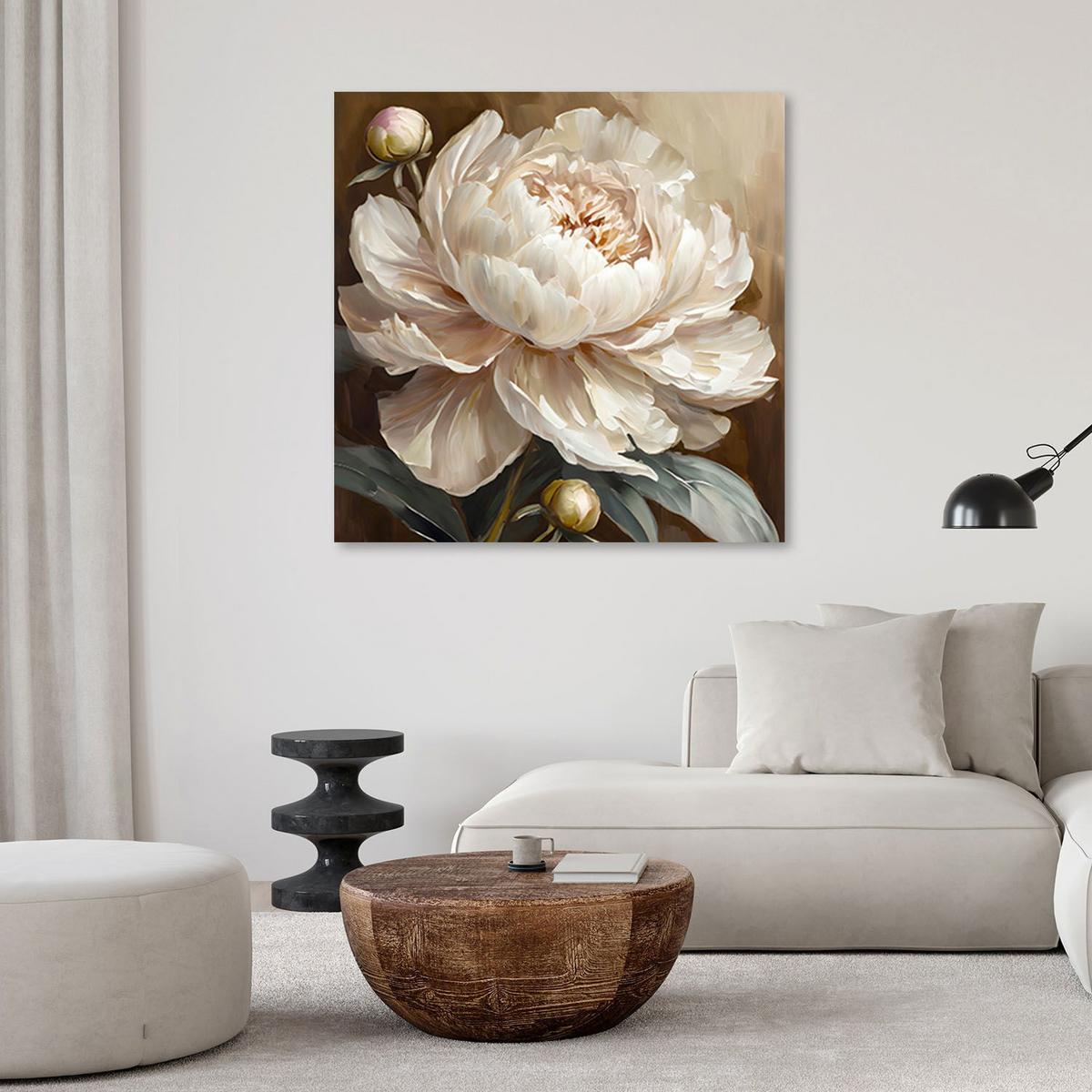 KUNSTDRUCK Beige 60/60 cm - Beige, Textil (60/60cm) - KUNSTLOFT