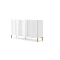 KOMMODE Weiß, Gold 150/87/42 - Weiß, Holzwerkstoff (150/87/42cm) - RAUMHIRSCH FURNITURE