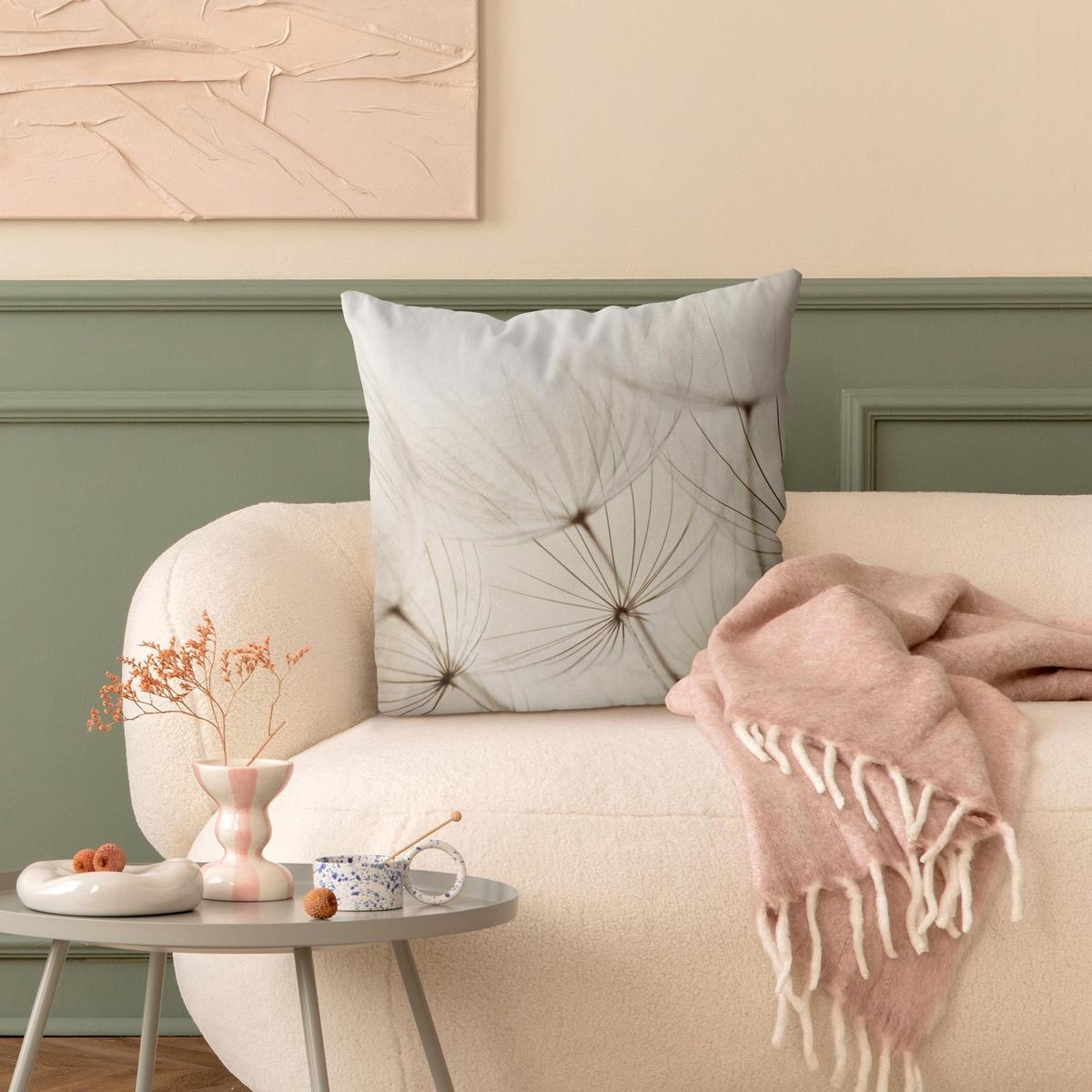 DEKOKISSEN Sanfte Gräser 50/50 cm - Beige, Textil (50/50/10cm) - Bilderwelten