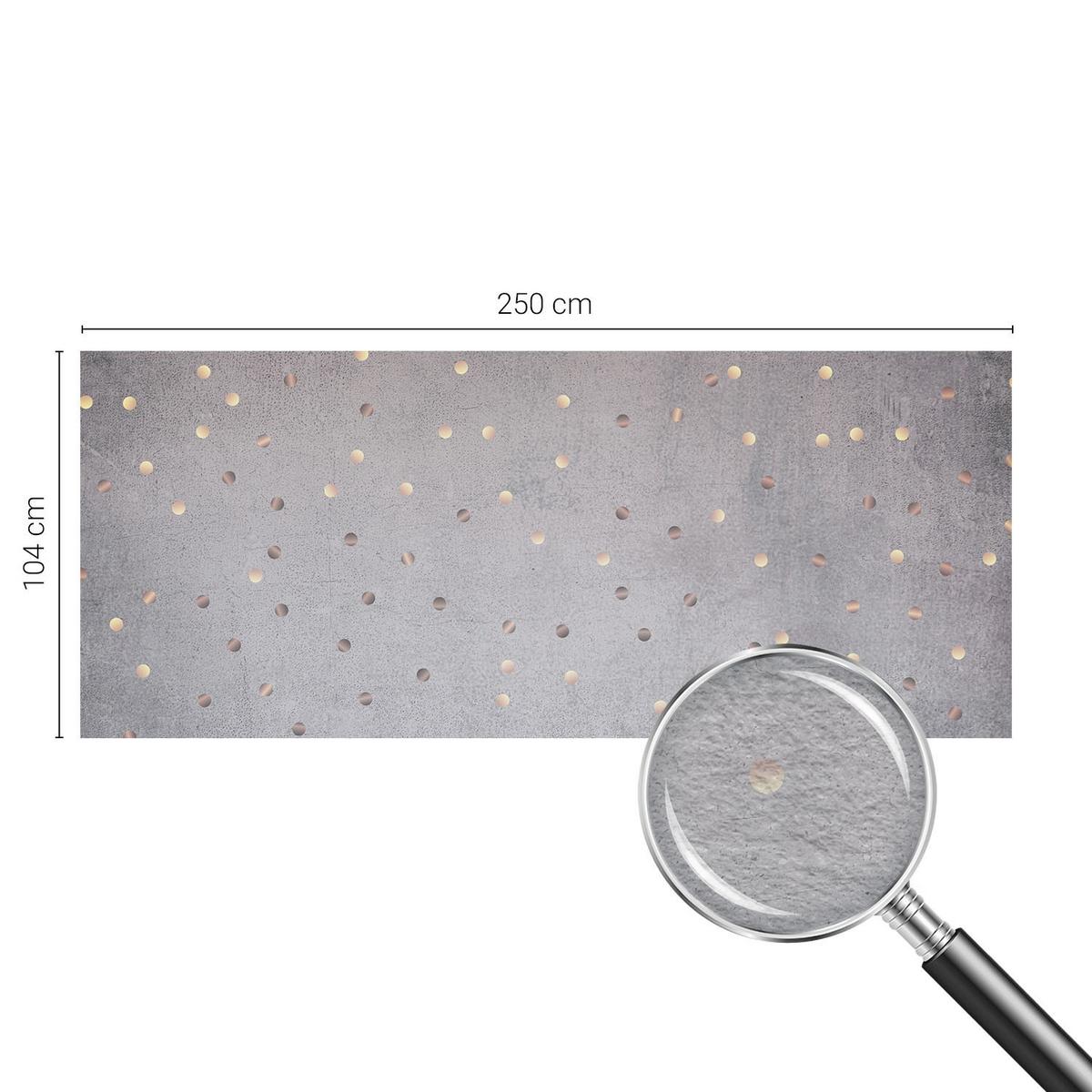 FOTOTAPETE 250x104 cm - Symmetrische Punkte - Grau, Textil (250/104cm) - Wallfluent