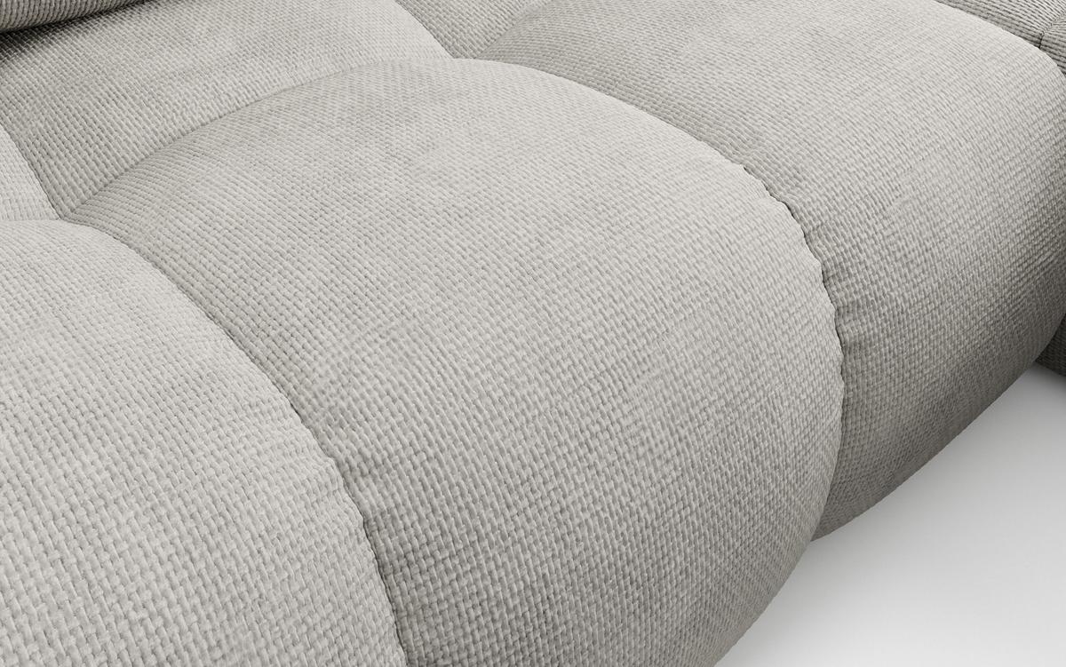 ECKSOFA DUCA R-S Hellgrau Chenille mit Schlaffunktion - Hellgrau, Holz (266.5/266.5cm) - MASSENO