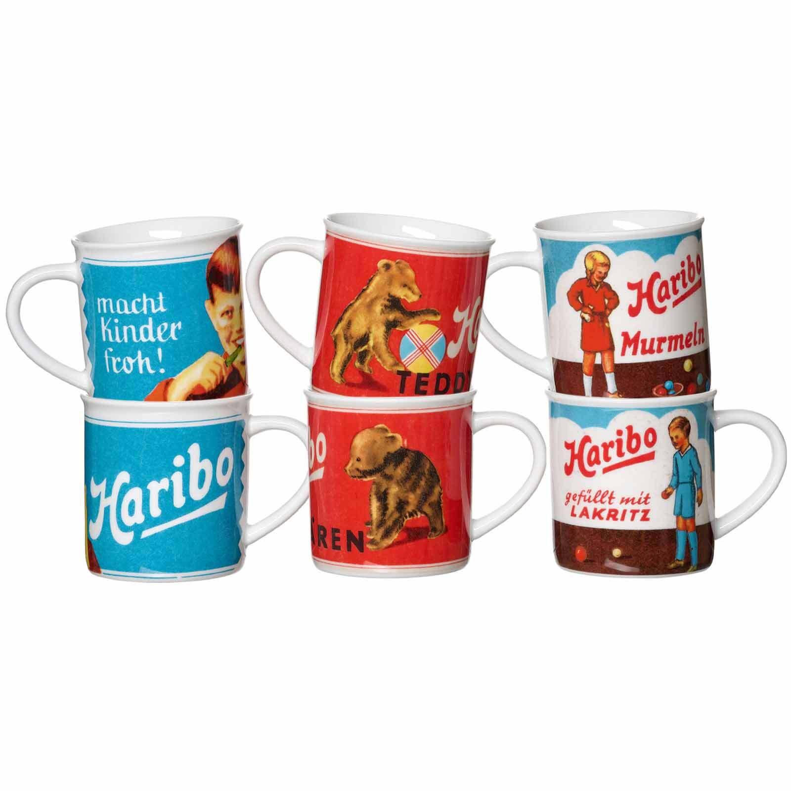 BECHER RETRO Haribo bunt 380 ml 6er Set - Multicolor, Keramik (0.38L) - Ritzenhoff Breker