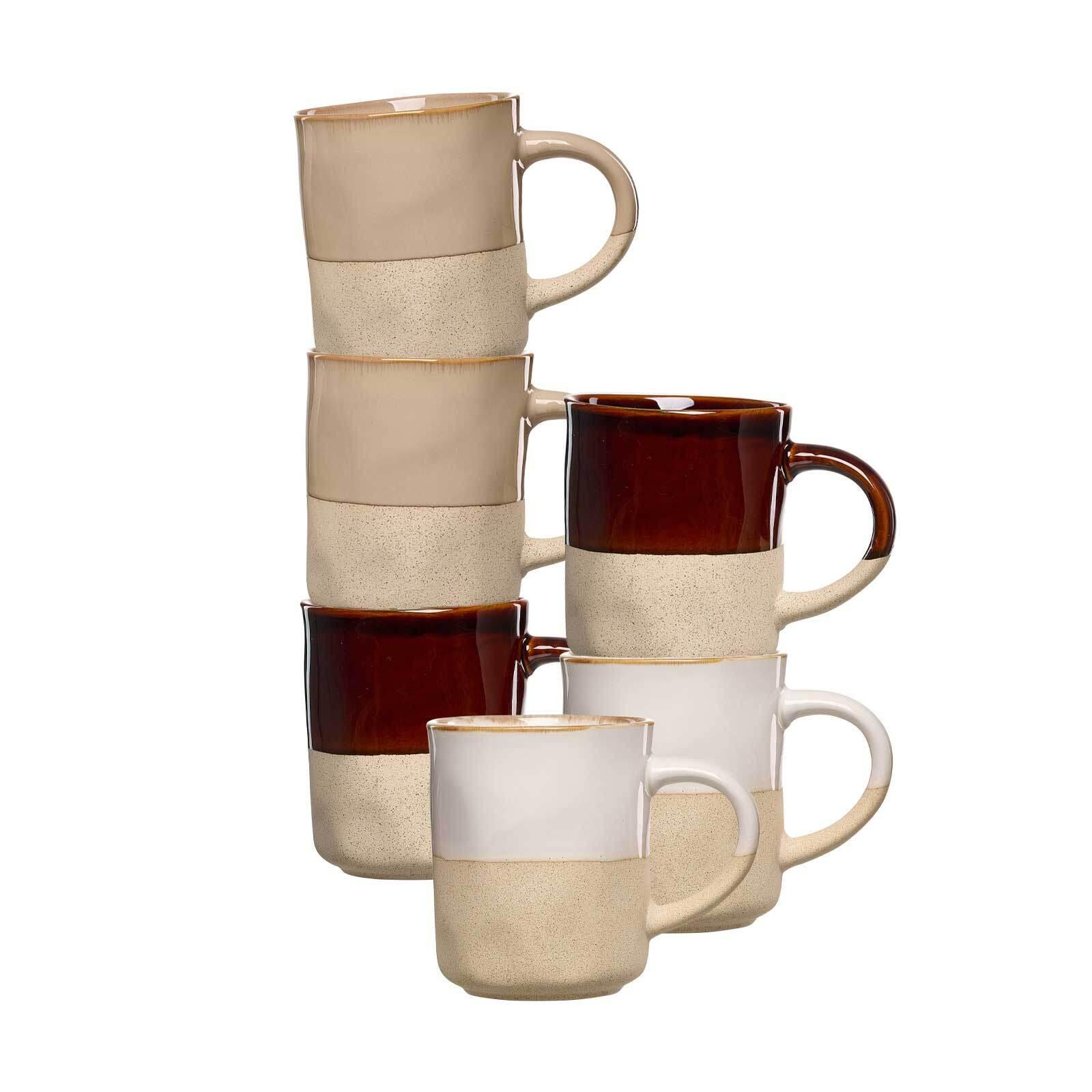 HENKELBECHER Sabbia braun 325 ml 6er Set - Braun, Keramik (0.33L) - Ritzenhoff Breker